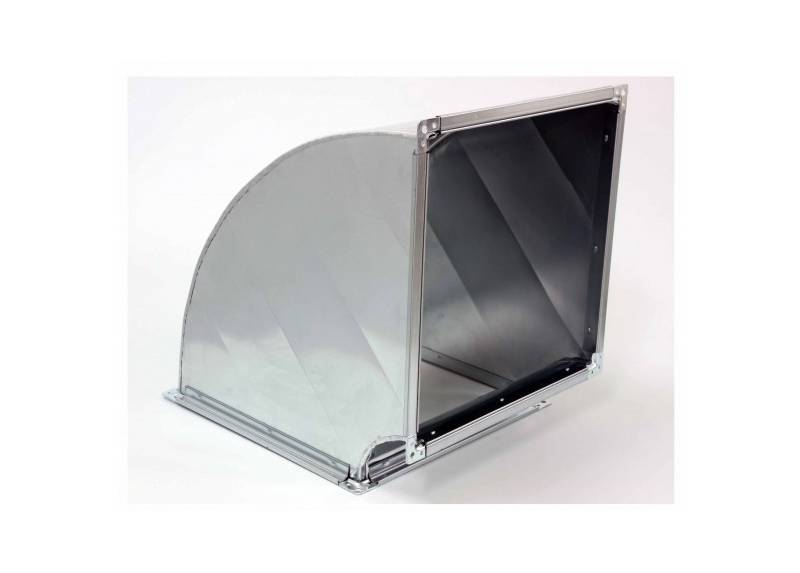 Elbow for rectangular air duct with perimeter up to 1200 mm. 