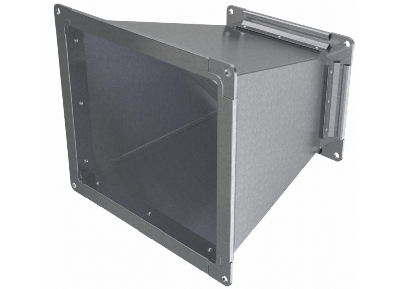 Transition for rectangular air duct with perimeter 1200mm. 