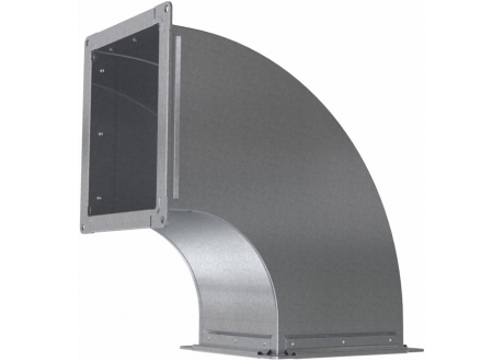 Elbow for rectangular air duct with perimeter up to 1200 mm. ChernevClima 
