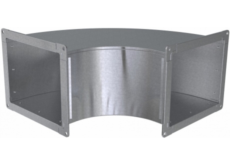 Elbow for rectangular air duct with perimeter up to 1200 mm. ChernevClima 