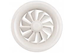 Swirl ceiling diffuser with...