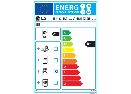 LG HN1610H.NK3 / HU161HA.U33 THERMA V SPLIT високотемпературна термопомпа ChernevClima 