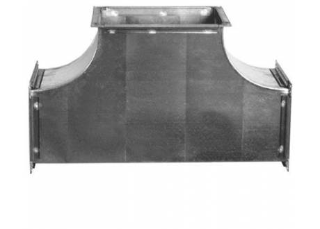 Tee for rectangular air duct with a perimeter of 2700 mm. up to 5000mm. ChernevClima 